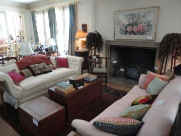 Tufted Edwardian Sofa, Camphor Chest, Brass Bound Silver Chest